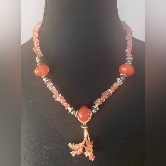 Jewelry - Chunky Pink Beaded Necklace
